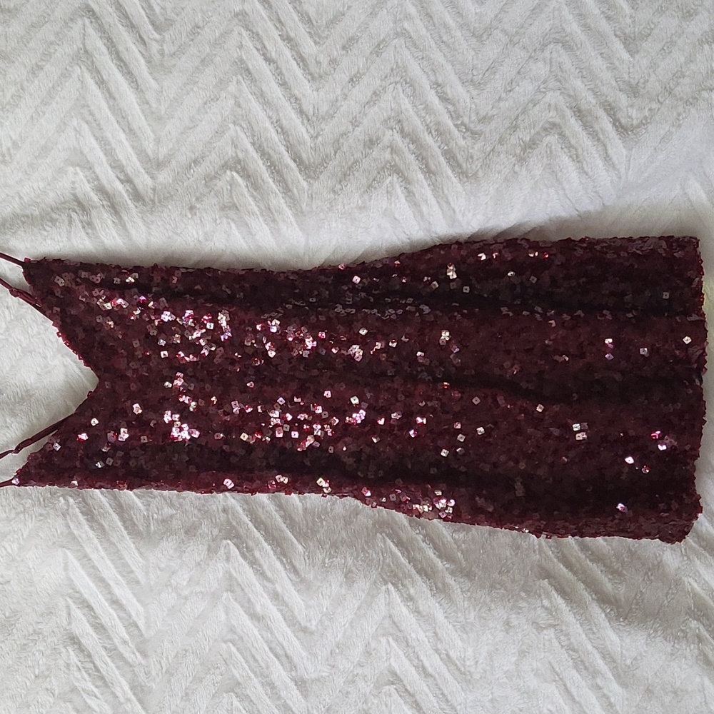Burgandy Mini Dress